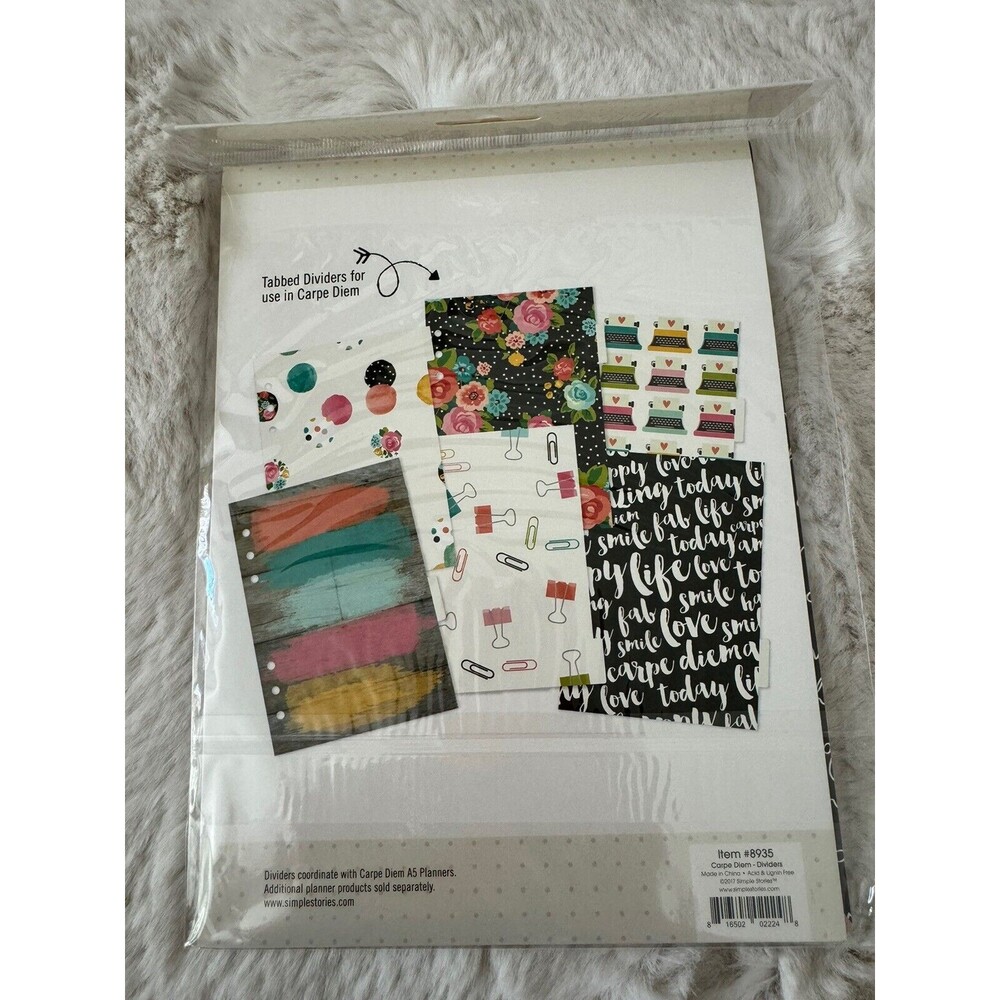 Carpe Diem Double-Sided Personal Planner Inserts For A-5 Tabbed Set/ 6 New Boho - Picture 3 of 8